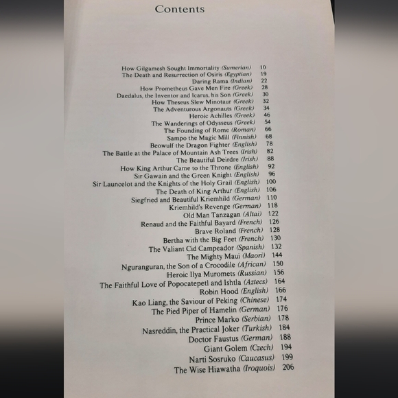 Folk Tales And Legends Hardcover Book Rare Very Good Condition Vintage 1984 - Picture 6 of 11